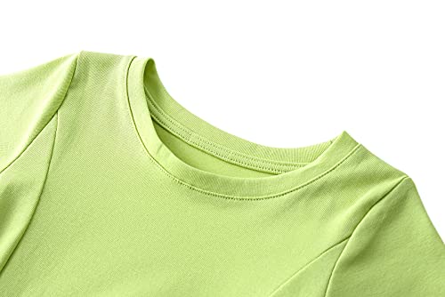 Toddler Girls Short Sleeve Swing Dress Little Kids A-Line Skater Twirl Summer Casual Dresses (12Months-7years)3