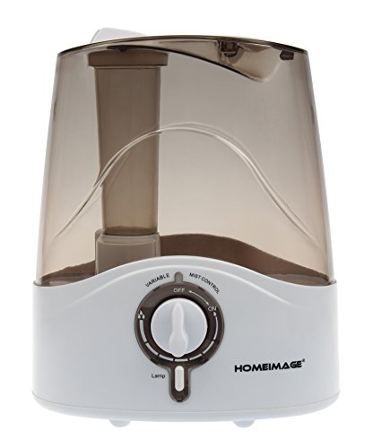 HOMEIMAGE 1.5 Gallons Output per day, 4.5L (1.19Gallon) Large Tank Capacity Cool Mist Humidifier- HI-HYB21 (Black)