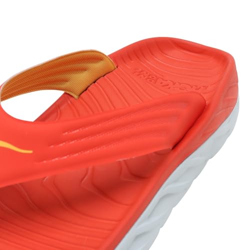HOKA Hoka Ora Recovery Men's Flip Sandal -- Fiesta / Amber Yellow - Size 13
