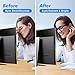 Qoosea Blue Light Screen Protector for Computer Monitor: 21-22 inch Anti Blue Light Filter Panel for 16:9 Desktop PC UV Computer Screen Protector for Eyes (19.33x12.48 inches)