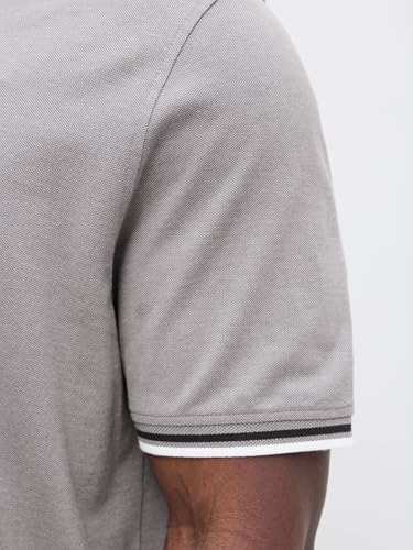 JACK & JONES Jjepaulos Polo Ss Noos Pls - Plus Size, Ultimate Grey,3XL – Ansicht 5