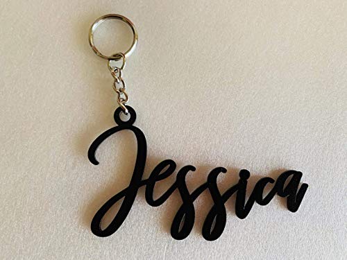 Personalized Metal Name Key Chain, Keyrings, Laser Cut Names, Handmade Bag Charm, Keychain For Women, Gift Name Tags, Gift For Her, Birthday Gift For Him, Key Holder Gift Ideas, Custom Text & Letters #TOP6