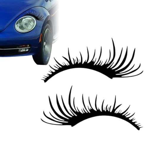 Couverture de Lampe Autocollante pour Sourcils, Cils de Voiture pour Phares | Lampes de Couche - Paupière | Bandes de Sourcils Créatives pour Camion, SUV