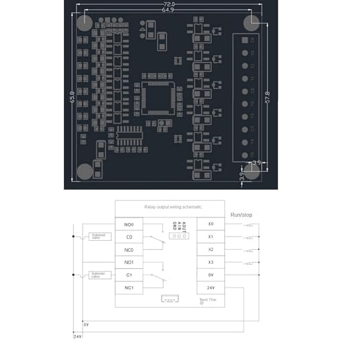 Programmateur FX1N-14MR PLC pour automatisation de machine relais