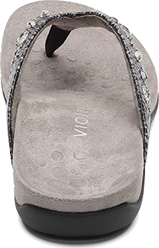 Vionic Lucia Women's Toe-Post Orthotic Sandal Slate Grey - 7.5 Medium #TOP3