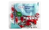 TePe Interdentalbürste Rot (ISO-Größe 2: 0,5 mm) / 1 x 20 Stück / Für eine einfache und gründliche Reinigung der Zahnzwischenräume
