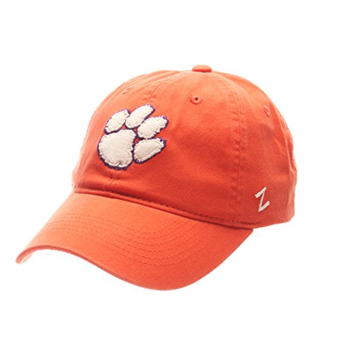 NCAA Zephyr Clemson Tigers Mens Scholarship Relaxed Hat, Adjustable, Team Color