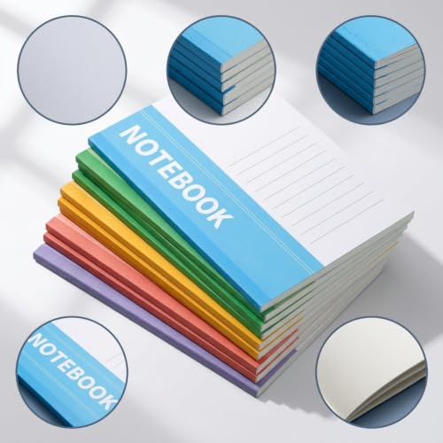 Libreta rayada verde de diseño bonito para apuntes impecables y notas 4