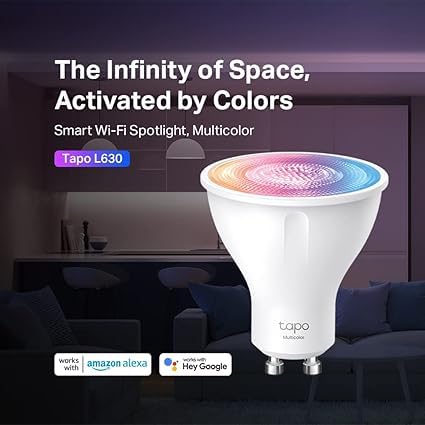 Tapo L630 (4-Pack) Smart Bulb, Alexa Light Bulb, Smart Light Bulb Spotlight, GU10 Lamp Base, 16 Million Colours, White Tunable, High Lumen & Dimmable, Remote Control, Voice Control Alexa & Google - 2