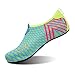 L-RUN Men Women's Go Walk Shoes Slip-on Aqua Water Shoes,Light Blue,M(W:7-7.5,M:4.5-5)