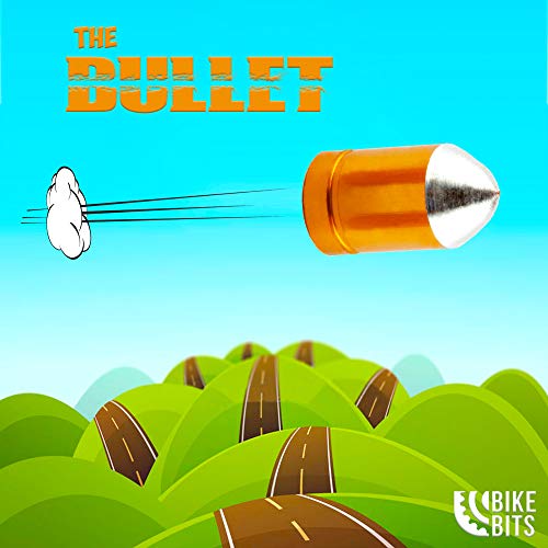 Bike Bits Presta Valve Caps - Anodized Aluminum - Use On Presta/French Valves - Designs: Bullet, Rocket, Hamburger, Pocket Rocket (4 Pack)