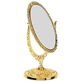 Design : la finition vintage et les détails raffinés font de ce miroir de maquillage un accessoire magnifique et unique pour votre coiffeuse. miroir de maquillage de bureau vintage