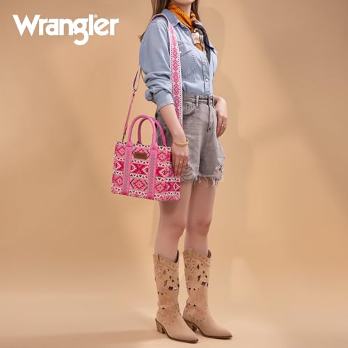 Image of Wrangler Aztec Tote Bag for Women Boho Shoulder Purses and Handbags
