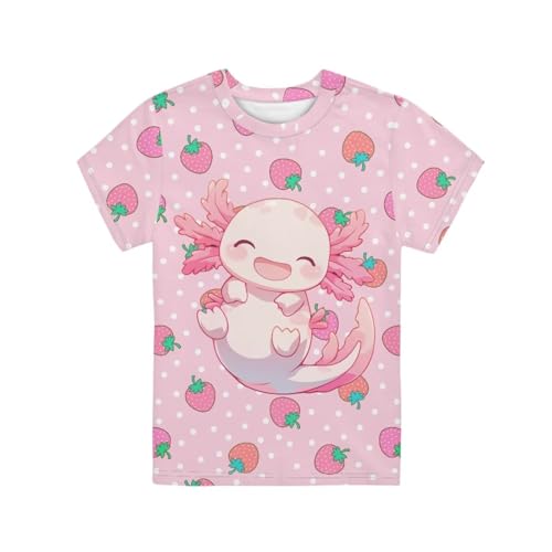 Image of WELLFLYHOM Kids Tshirts Girls Boys Short Sleeve Crewneck Tees Shirts Casual Sport Pullover Tops Size 3-16 Years