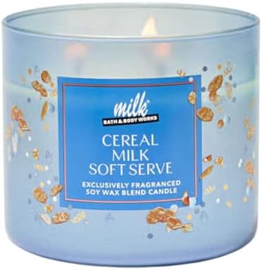 Bath and Body Works Cereal Milk Soft Serve 3-Wick Candle 14.5 Ounce (Cereal Milk Soft Serve) image 2