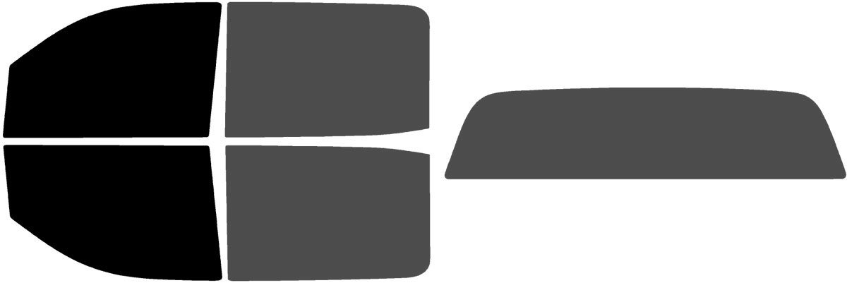 The Tint Effect Precut Window Tint Kit Compatible with Chevrolet Silverado 2500 3500 HD Crew Cab (2015-2019) (Full Truck 5% Front / 30% Rear Solid Rear) Automotive Film