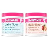 Belli Welli Daily Fiber Supplement for Women & Men Bundle – Premium Fiber Powder from Organic Acacia with Added Collagen, Electrolytes & Probiotics – No Bloat, Constipation & Gut Health Support