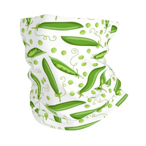 TZTTZT Green Peas - Divertidas polainas para el cuello para hombres y mujeres, bufanda para la cabeza, pasamontañas, bandana