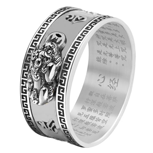 Image of Feng Shui PiXiu Mantra Ring - Lucky Wealth Jewelry