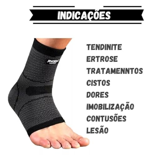Tornozeleira Elástica Treino Futebol Corrida Volei Top