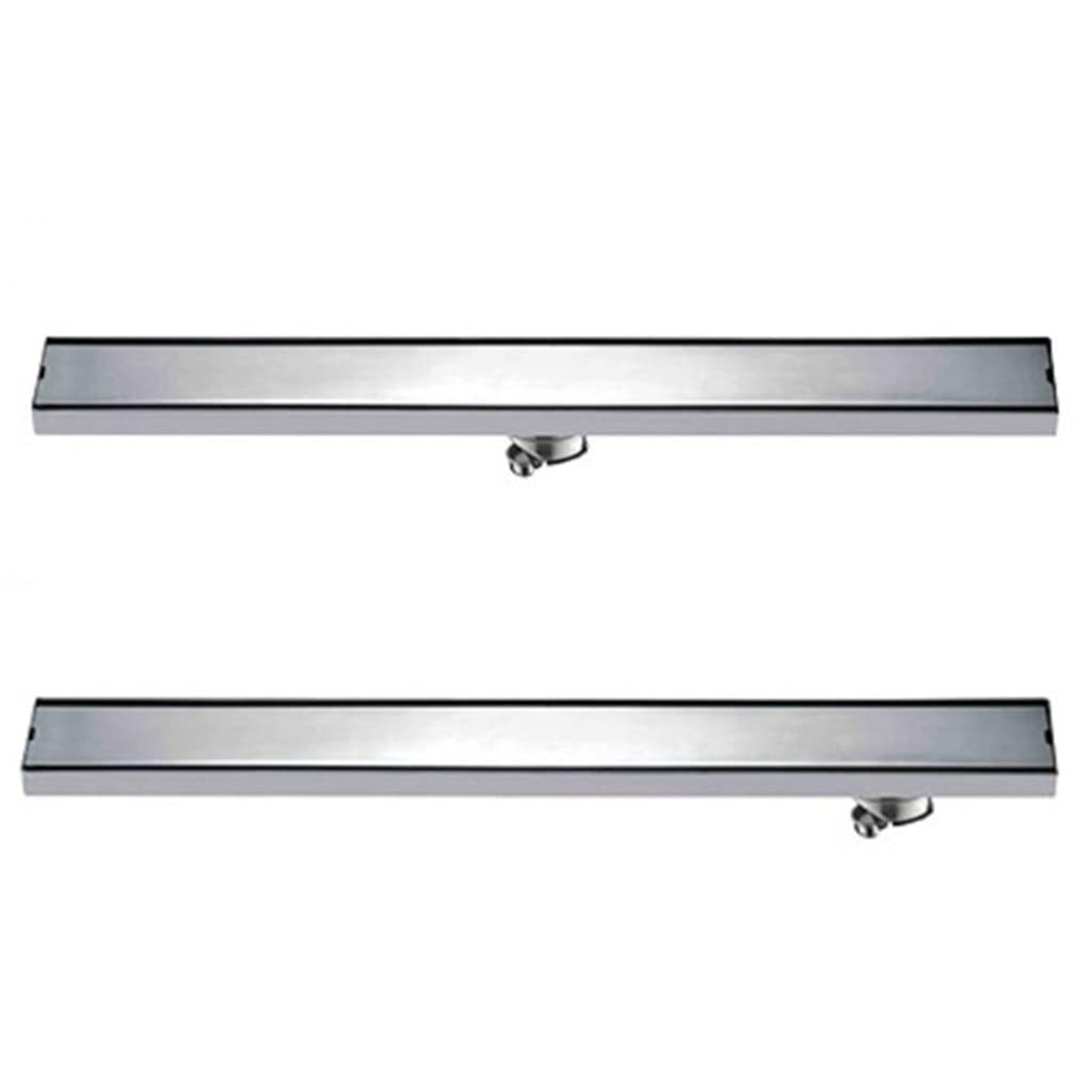 Italiano: Canale lineare Scarico a Pavimento Cancello 100 cm SUS304 Acciaio Inossidabile Tipo di deodorizzazione Scarico a Pavimento for Doccia a Laterale(3-Pack)
