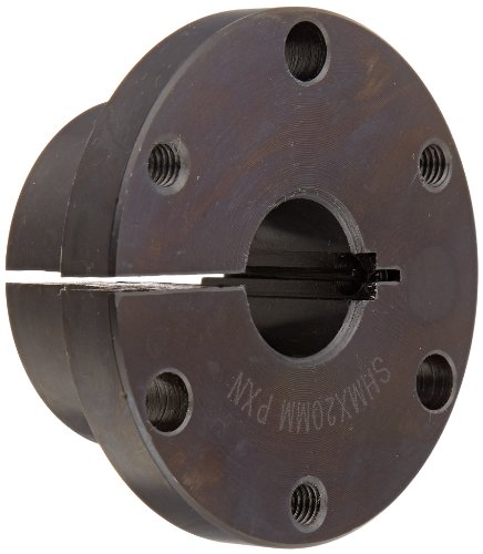 TB Woods Type SH SHM20MM Sure-Grip Bushing, Metric, 20 mm Bore, 47.5 mm OD, 31.8 mm Length, 395 lbs/in Torque, Standard Design, Standard Keyway