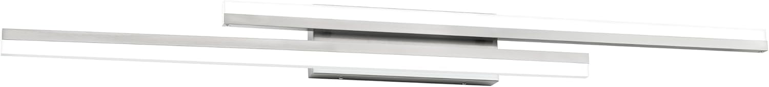 PRESDE 48 Inch Bathroom Light Fixtures Brushed Nickel Vanity Light Bar LED Modern Bath Wall Lighting Over Mirror