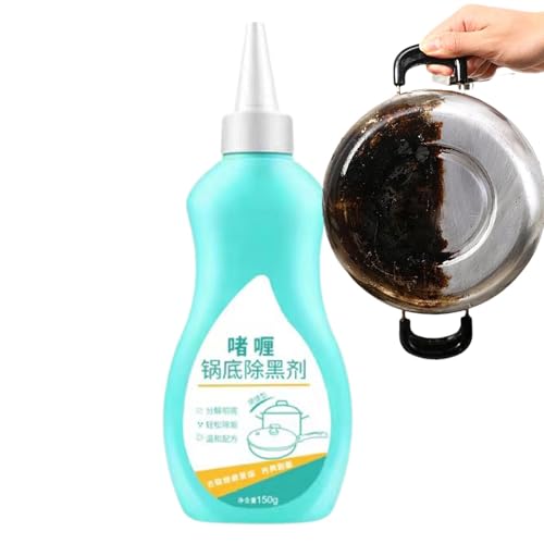 鍋やフライパンのクリーナー、ステンレス製調理器具クリーナー | 150g 鍋とフライパンのクリーナーとポリッシュ | 鍋やフライパン、耐熱皿、キッチン、家庭用の強力なステンレス鋼ゲルクリーナー