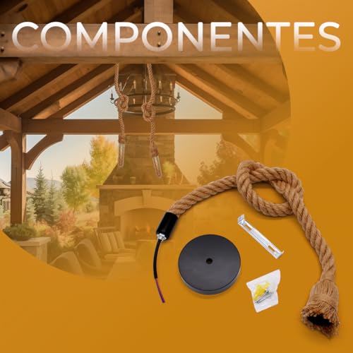Kit 3 Luminária Pendente Teto Corda Sisal Rústico 1m Lpcr11