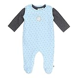 feetje strampler Druckknöpfe an der Schulter und im Schrittbereich, angesetzte Füßchen Langarmshirt: dezent meliert