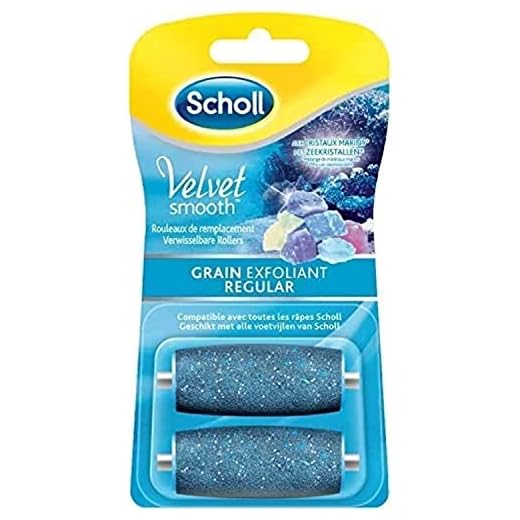 Scholl Velvet Smooth Express Pedi Crystal Diamonds Peeling Getreide 2 Ersatz Rollen