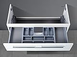 Intarbad ~ Unterschrank als Zubehör zu Duravit ME by Starck 103cm Unterschrank als Zubehör, mit Kosmetikeinsatz Waschbeckenunterschrank Carini Nussbaum IB5250