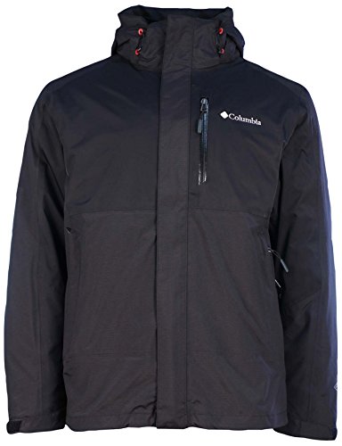 Columbia Men's Rural Mountain II Interchange Jacket (Black/Black, Large)