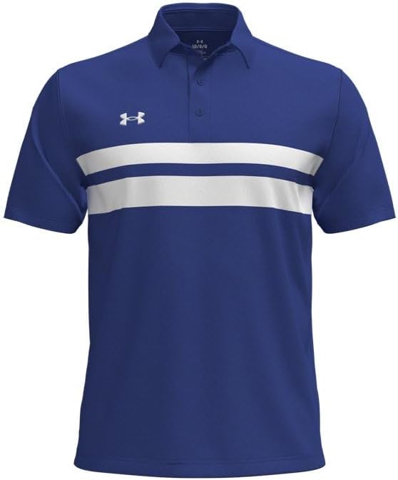 Under Armour Men's Drive Team Dual Stripe Polo Shirt - 4-Way Stretch Material