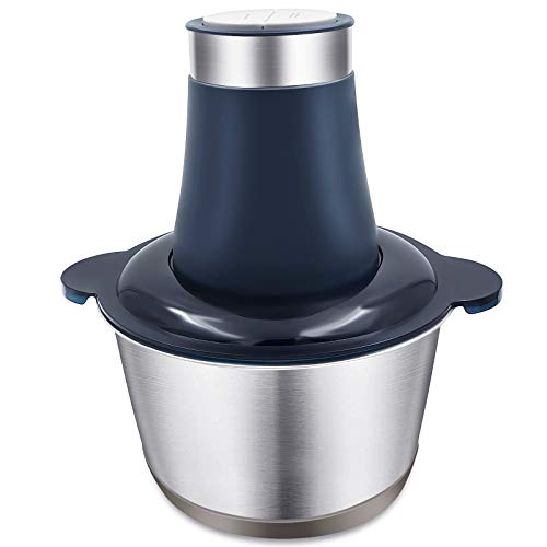 Electric Food Chopper, Meat Grinder, 2L Stainless Steel Bowl Food Processor for Meat, Vegetables, Fruits and Nuts, 300W. Electric Food Chopper, Meat Grinder, 2L Stainless Steel Bowl Food Processor for Meat, Vegetables, Fruits and Nuts, 300W.