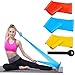 Bandas Elasticas Fitness, Banda Elástica de Látex con 3 Niveles de Resistencia, Cintas Elasticas Fitness con Anclaje de Puerta, para Fisioterapia, Rehabilitación, Yoga y Entrenamiento de Fuerza