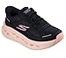 Skechers Women's Max Cushioning Glide Step Hartford Hands Free Slip-Ins Sneaker, Black/Purple, 7