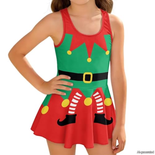 Image of KEIAHUAN Gymnastics Leotards for Girls Sleeveless Bodysuit Dance Leotards Performance Costume
