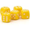 16 mm W6 Cube Yellow / White   Made in Germany   Pack of 5