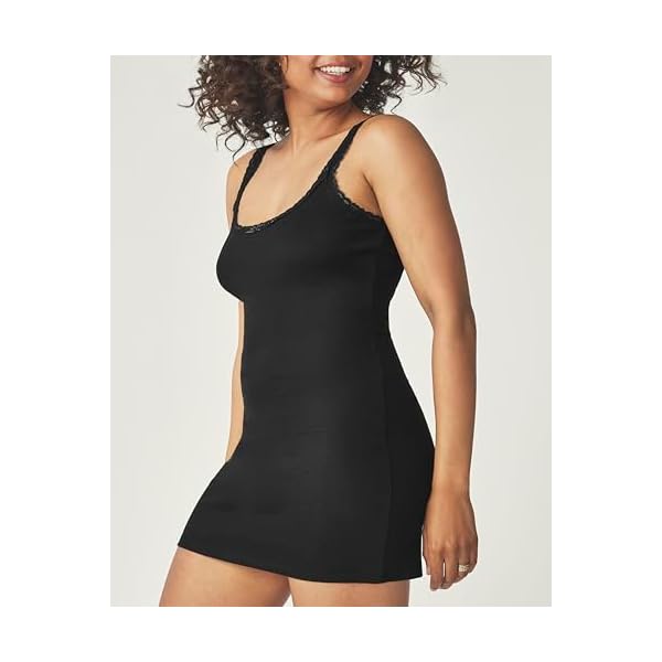 florence by mills Women's Ribbed Dress with Lace Trim - Image 4