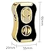 Cigar Lighter All-in-one Torch Lighters, Refillable Windproof Jet Flame, Built-in Punch, Suitable for Candles, Gifts for Men, Travel(Gold)