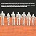 BQLZR 100Pcs White Model Train People Figure Passengers 1:200 Scale