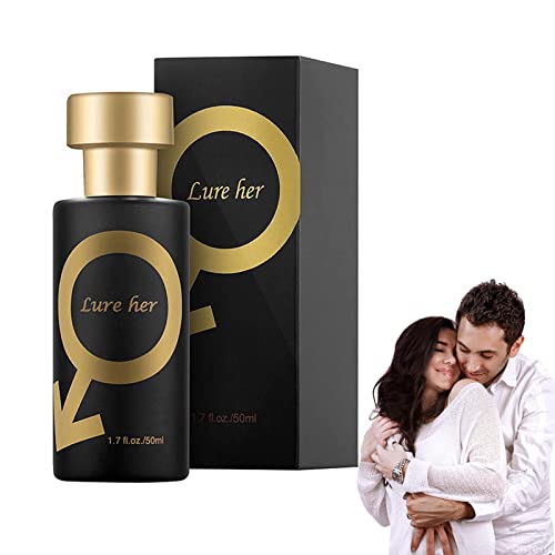 Mqq Lure Her Perfume Para Hombres, Colonia De Feromonas Doradas Para Hombres Atraer Mujeres, Romantic Glitter Perfume, 1.0 Count #TOP4