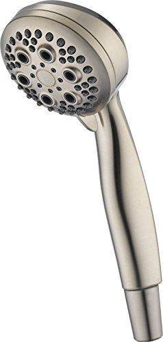 Review DELTA FAUCET 59434-SS18-PK Premium 5-Setting Hand Shower, Stainless