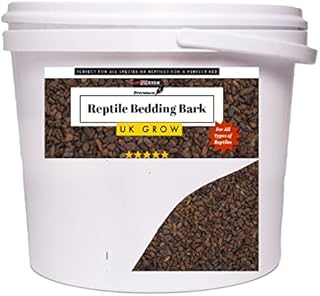 UK GROW 1L Bucket of Retile Bark Bedding 1l 2l 3l 5l 10l 20l 30l Forest Terrain Orchid Bark Chips Natural Terrain for Reptiles, Orchid Bark Chips