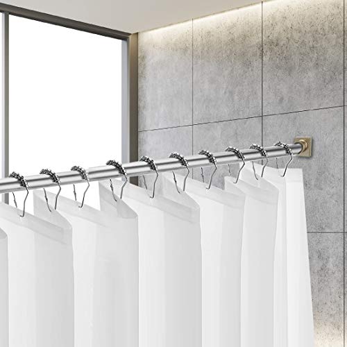EXCELL Legion Tension Shower Curtain Rod, Adjustable Customizable Curtain Rod for Bathtub, Stall, Closet, Doorway, 41-72”, Brushed Nickel - Thumbnail 6