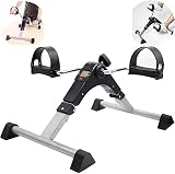 Peddler Exerciser, Sport Faltbares Pedal Exerciser, Mini Under Desk Indoor Heimtrainer für Arme, Beine, Physiotherapie mit Kalorienzähler mit LED-Anzeige