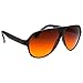 grinderPUNCH Blue Blocking Plastic Aviator Sunglasses Great for Driving Glossy
