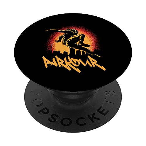 Parkour Freerunner Calle Urbano Freerunning Deportes extremos PopSockets PopGrip Intercambiable