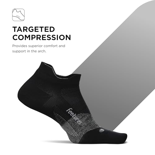 Image of Feetures Elite Light Cushion Mini Crew Sock - Sport Sock with Targeted Compression